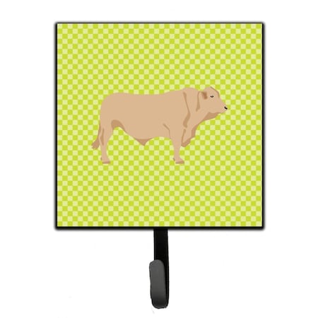 Carolines Treasures Charolais Cow Green Leash or Key Holder BB7652SH4